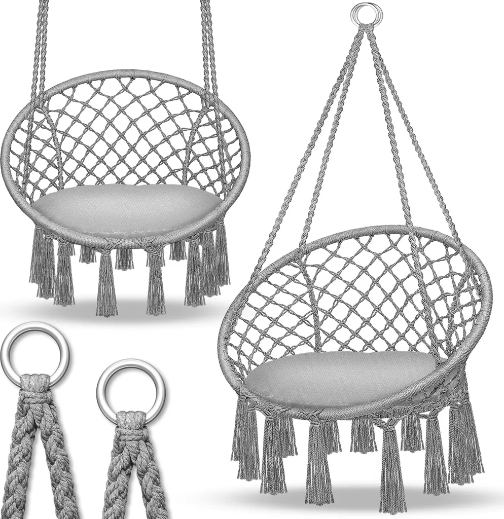 Panier suspendu résistant aux intempéries charge 200kg coloris Gris