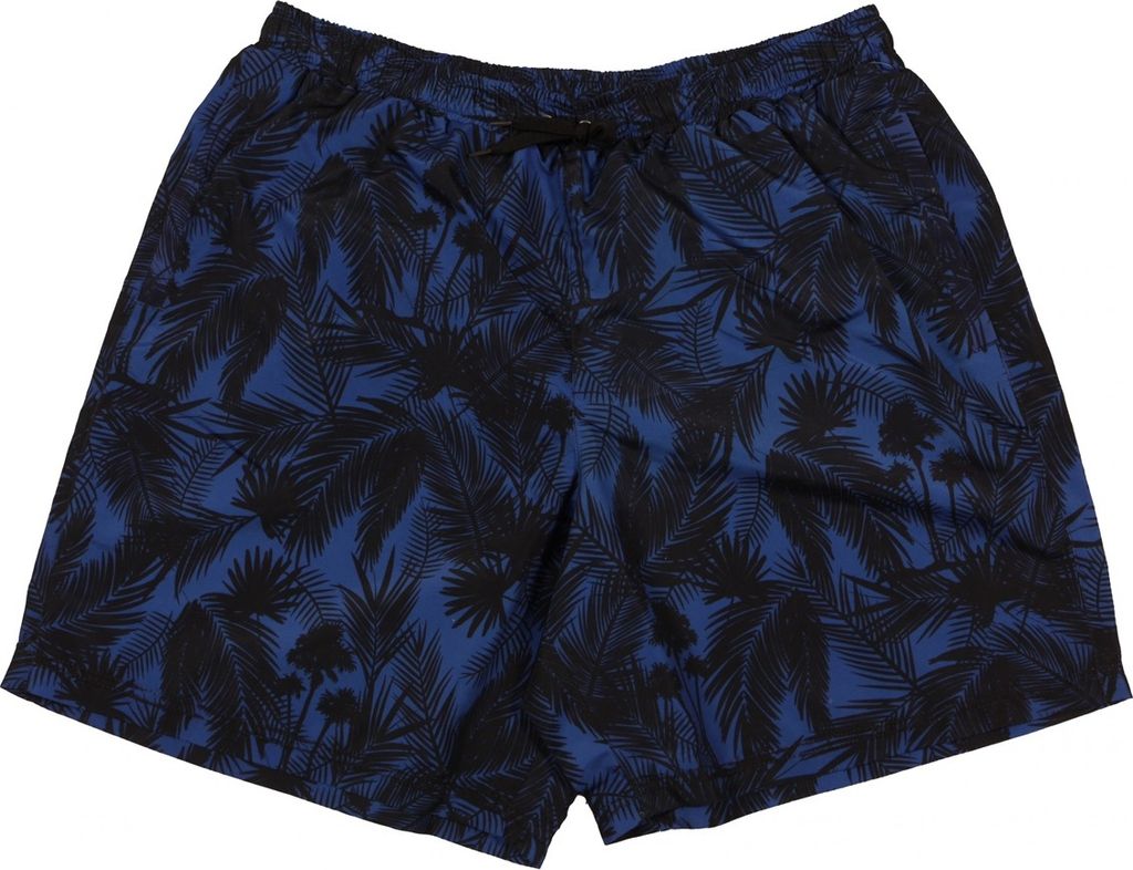 Übergrößen Bade-Shorts marc & mark JIM 2 Palme schwarz/blau 3XL