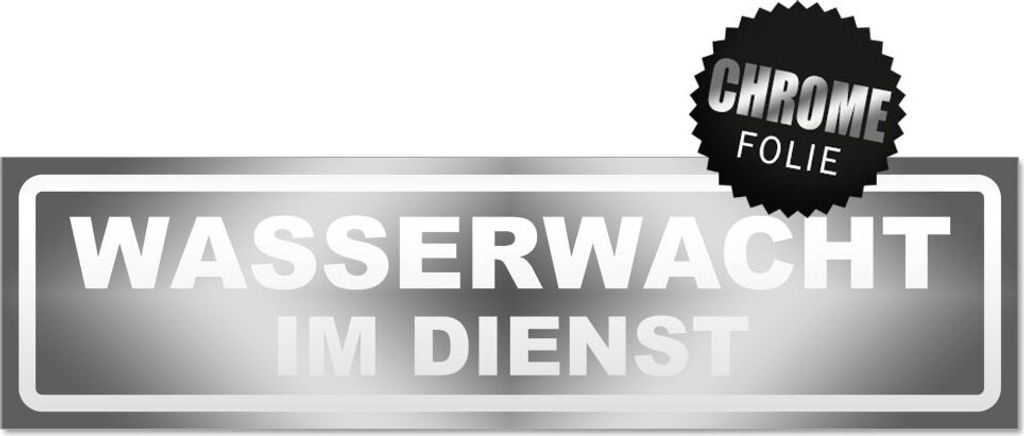 Wasserwacht im Dienst invertiert Magnetschild Schild magnetisch