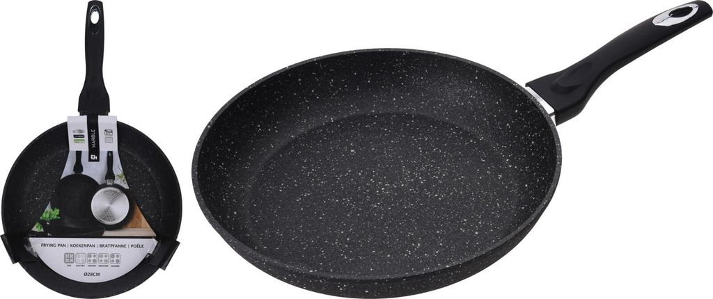Excellent Houseware Bratpfanne 28 cm Geschmiedetes Aluminium