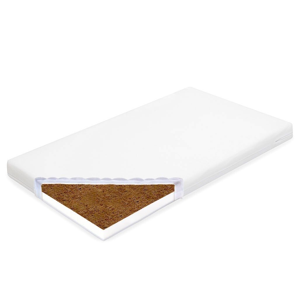 Kindermatratze New Baby STANDARD 120x60x7 cm Kokosnuss-Schaumstoff weiß