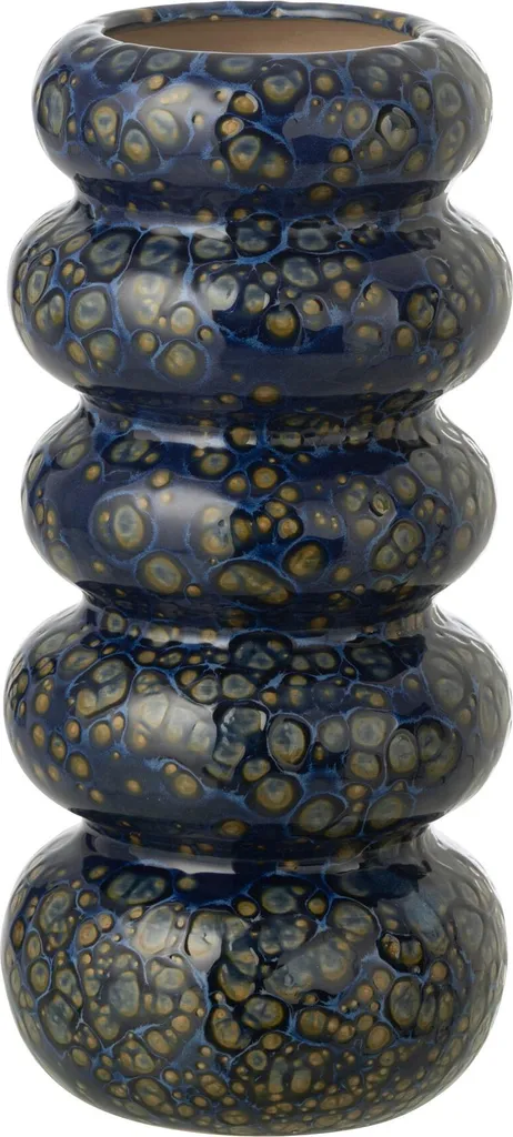 Petit Vase Bleu J-Line : Décorez vos Petits Espaces avec Chic et Style