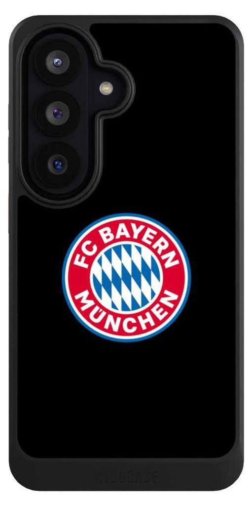 NIVOCASE Hülle für Samsung Galaxy S26 Handyhülle NIVOcore Case Schwarz FC Bayern München Logo Offizielles Lizenzprodukt