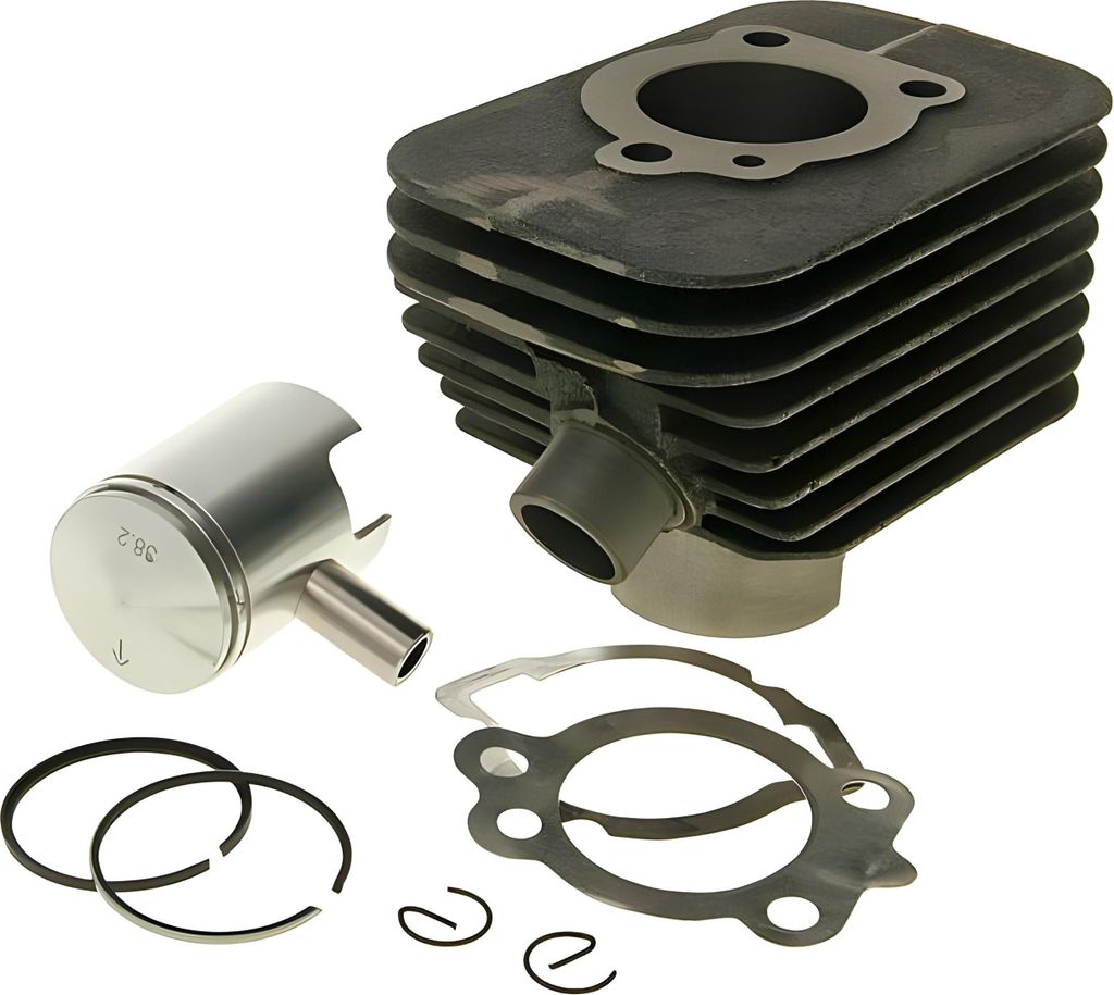 BestPrice Zylinderkit 50ccm 12mm Kolbenbolzen kompatibel mit Piaggio Boss, Bravo, Ciao, Grillo, Si