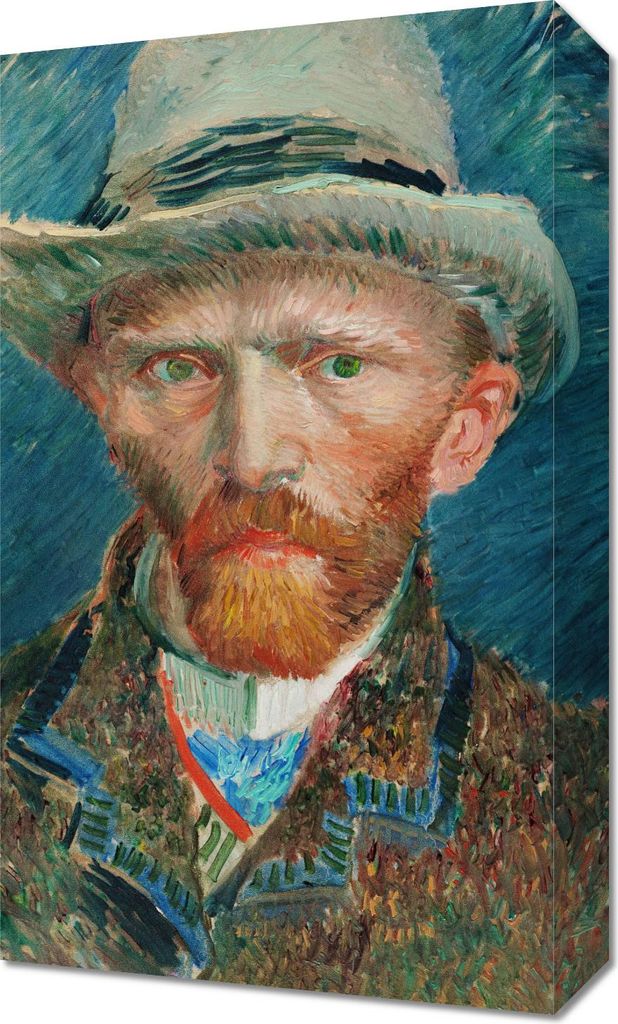 Bild 30x50cm Selbstporträt 4, Van Gogh Vintage für das Wohnzimmer