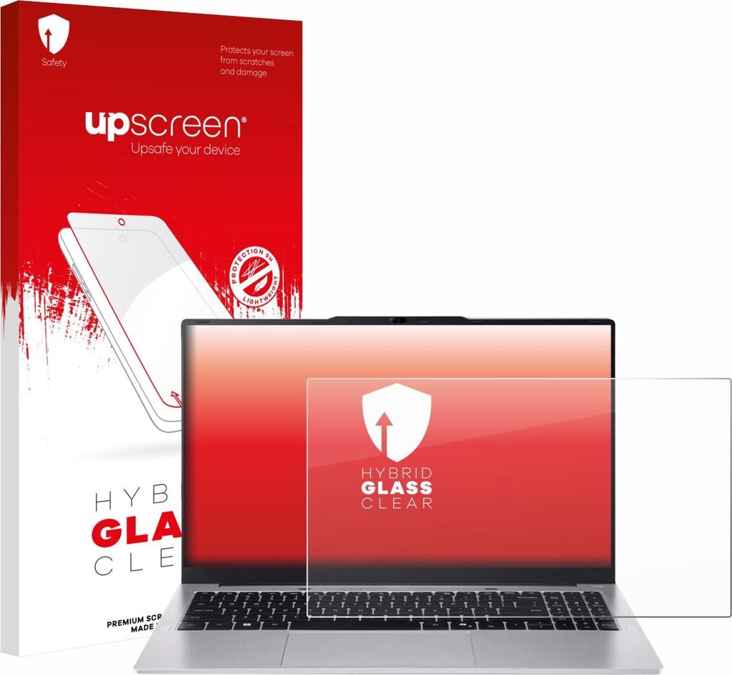 upscreen Schutzglas für Acer Aspire Lite 15 AL15-45 Schutzfolie Panzer Folie Glas Display Schutz klar