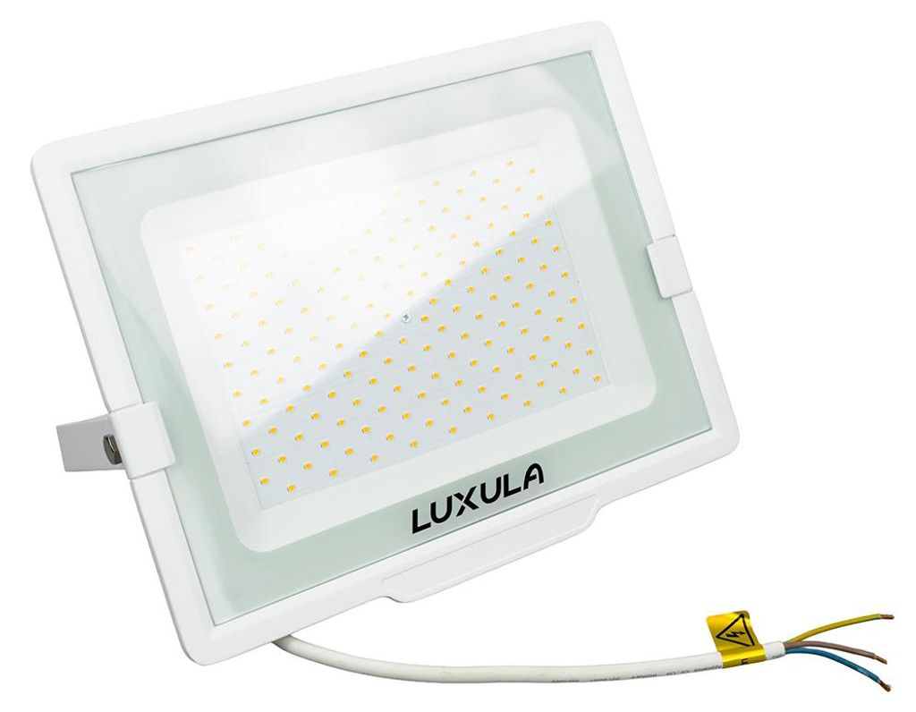 LUXULA LED Fluter 150 W 3000 K warmweiß weiß IP65 Produktbild 