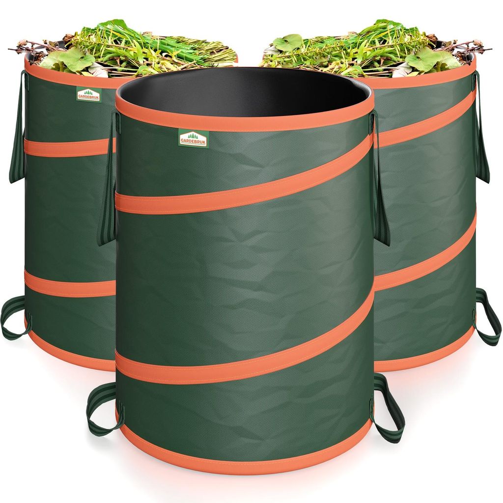 GARDEBRUK® Gartenabfallsack 3x85 Liter 30 kg Belastbarkeit Produktbild 