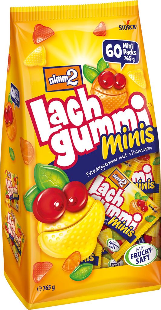 Nimm2 Lachgummi Minis 60er - 765g Produktbild 