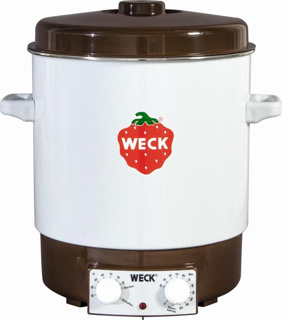 WECK Einkochautomat 29 l Ø35cm weiß emailliert mit Uhr Produktbild 11