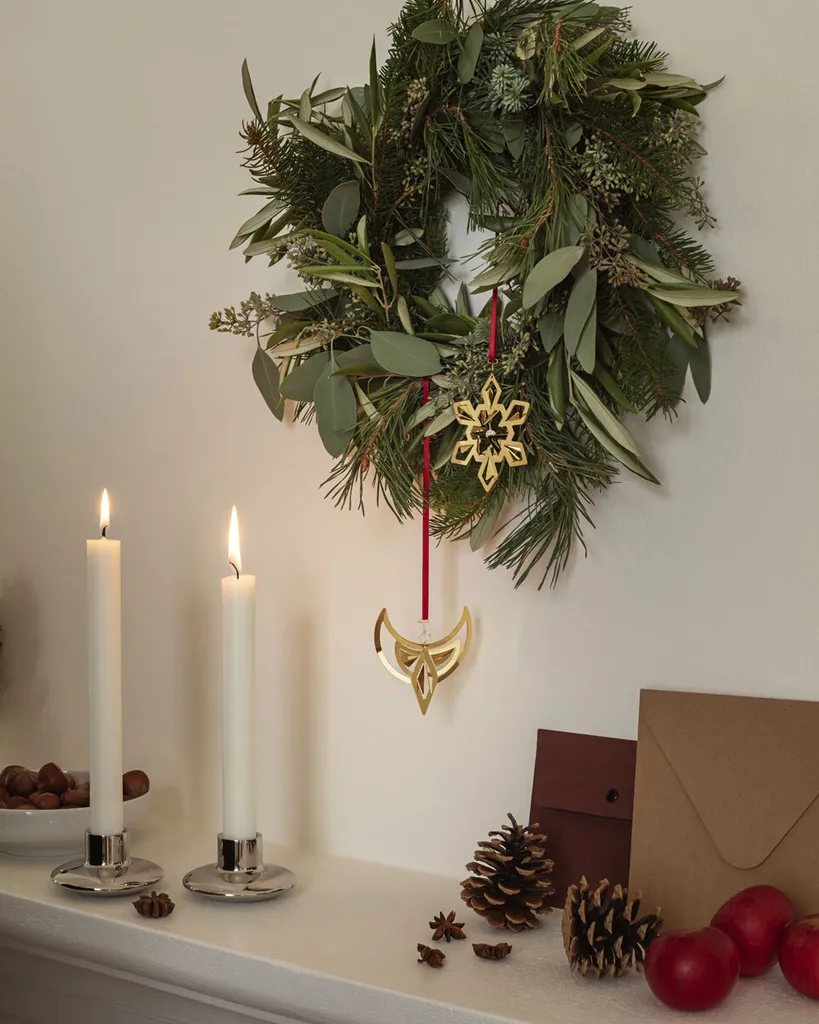 Portacandele Natale 2024 Georg Jensen Oro - Set Regalo Esclusivo