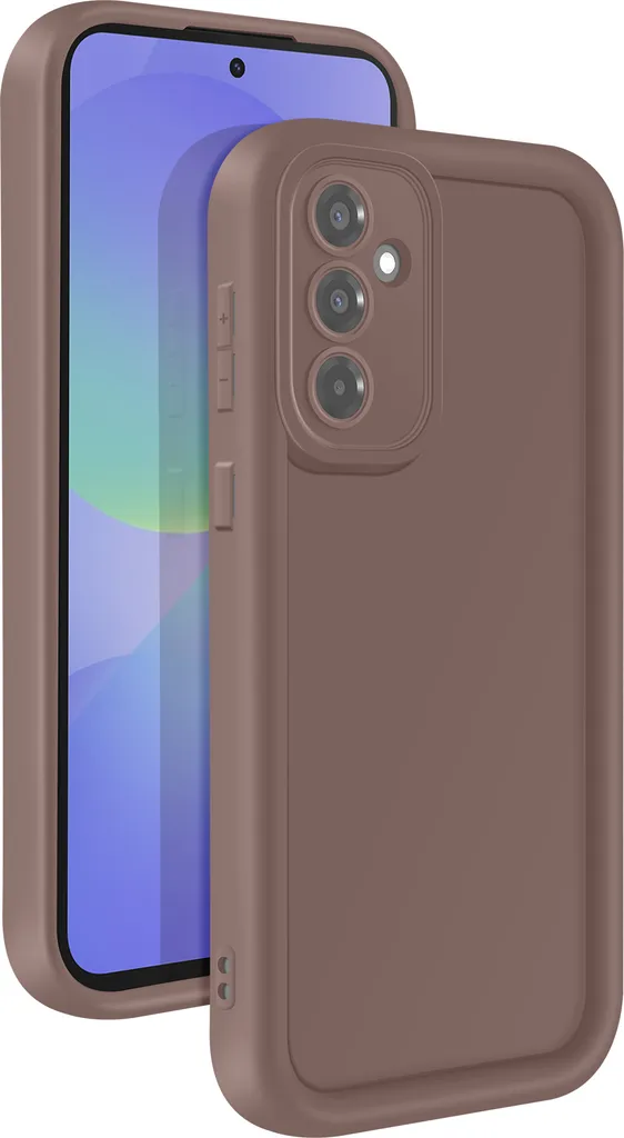 Cover Anti-Uto Avizar per Samsung A36: Silicone Marrone Rinforzato