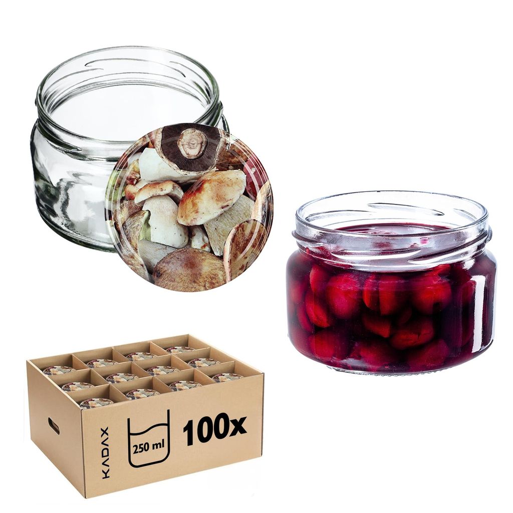 KADAX kleine Einmachgläser 250 ml, Marmeladengläser mit Deckel, Luftdichte Gläschen zum Verschenken