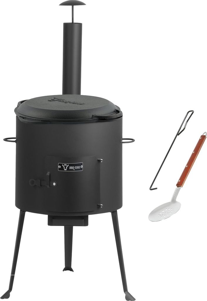 Liatinový kazan BBQ-Toro 12,1 l s kazanovou rúrou Ø 34 cm, Obrázok produktu 