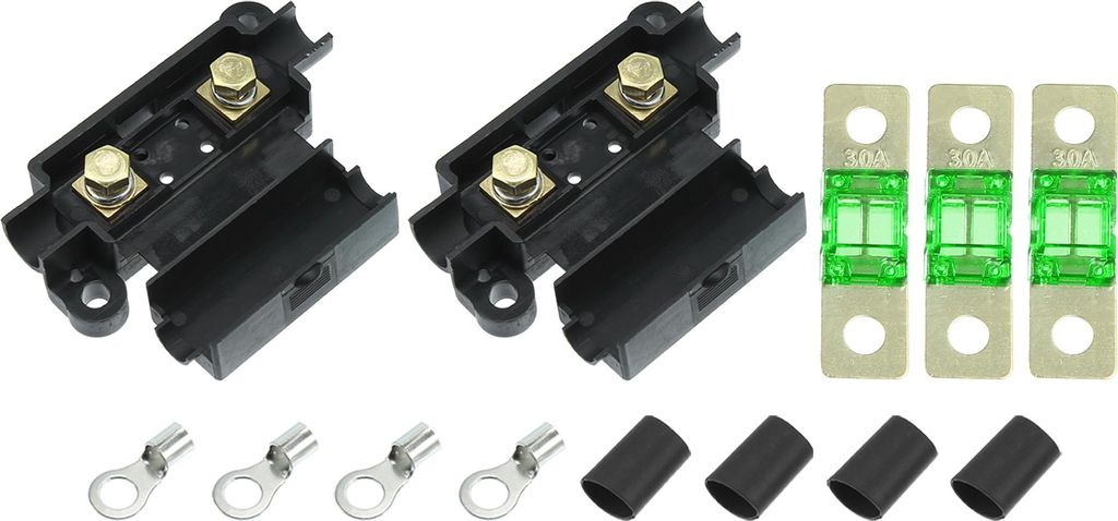 1 Set Sicherung Kit 2 x ANS Halterung 3 x Doppelte Batterie Sicherung für Audio 30A
