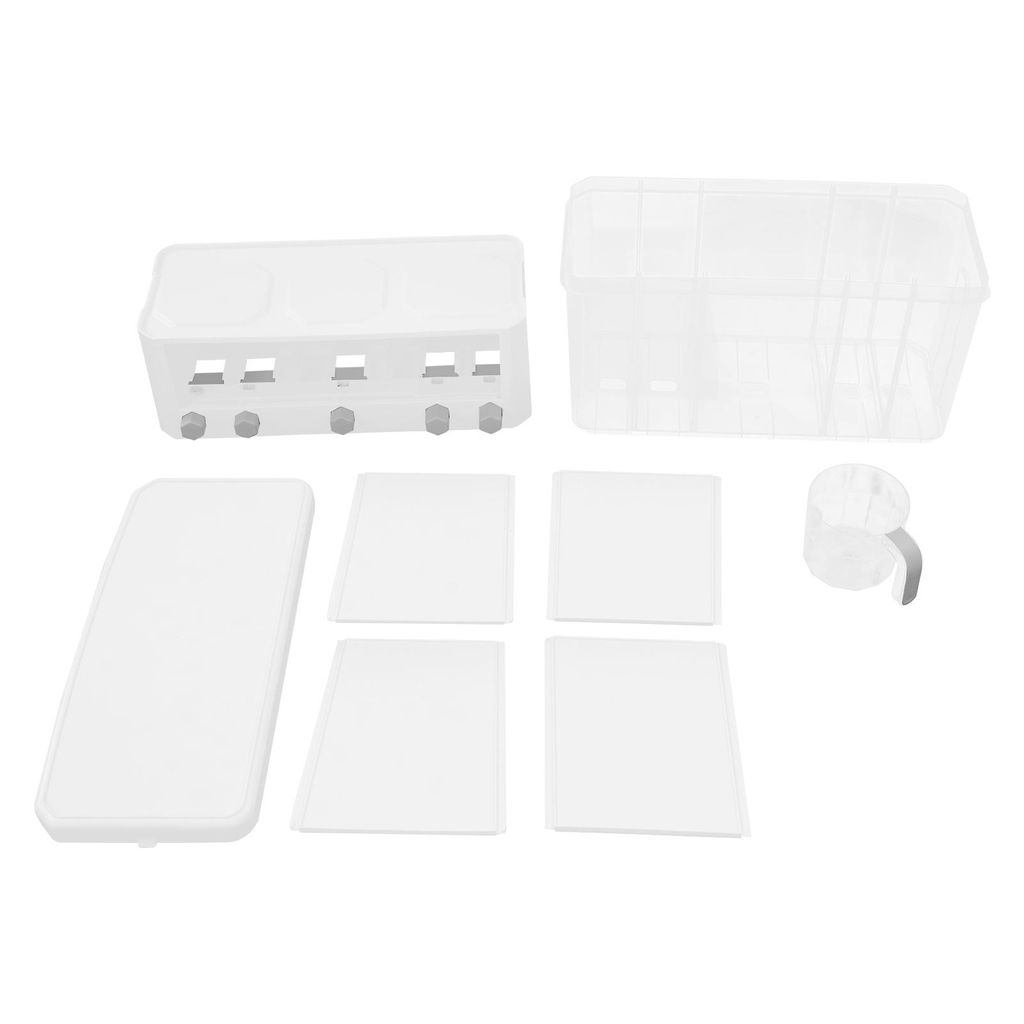 Organisateur de Stockage de Céréales, 10Kg Boîte de Conteneur en PP, Bac de Seau Distributeur à Riz Domestique, Pot à Grains Réservoir Distributeur pour la Cuisine à Domicile, Aliments Secs (Blanc