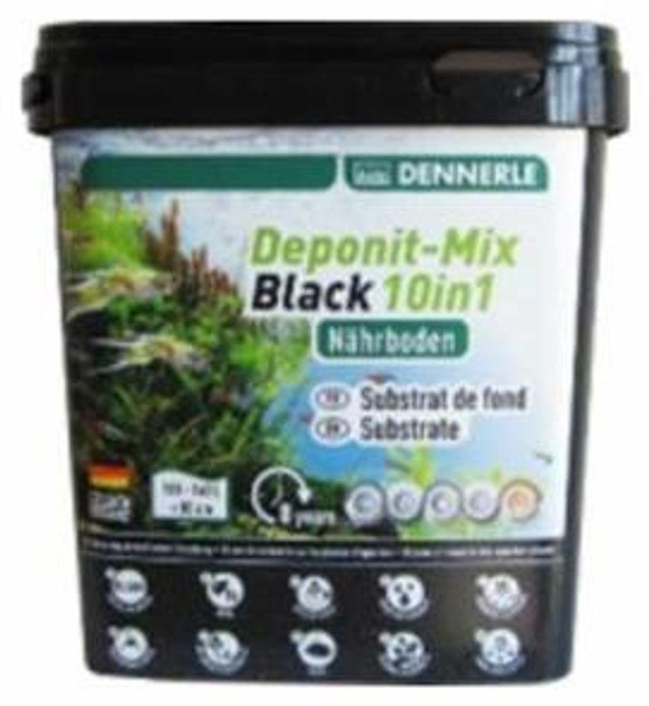 Dennerle Deponitmix Black 10 In 1 Emmer 4,8KG Productafbeelding 