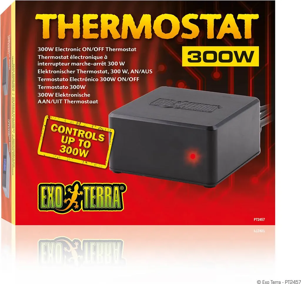 Thermostat électronique 300W PT2457 avec sonde pour chauffage reptile