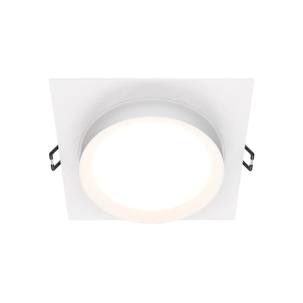 Faretto Quadrato GX53 Bianco Metallo 11cm - Luce da Incasso Moderna