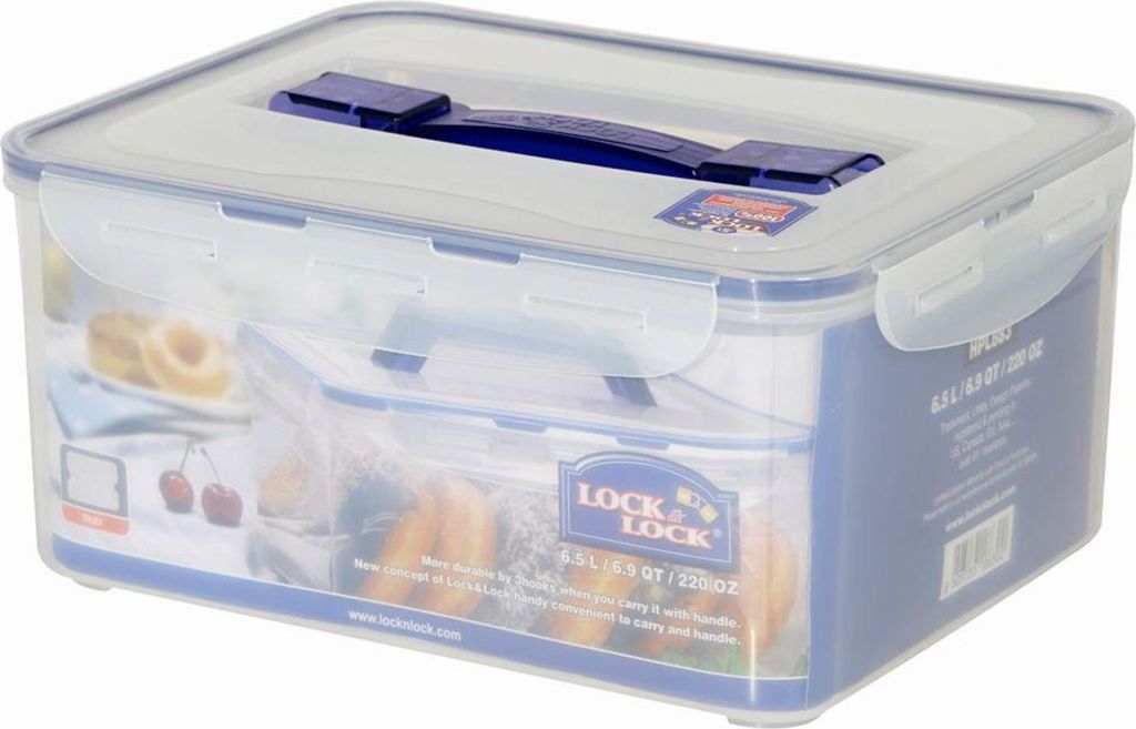 Lock & Lock Classic Vorratsdose 6,50 l, recheckig, Produktbild 