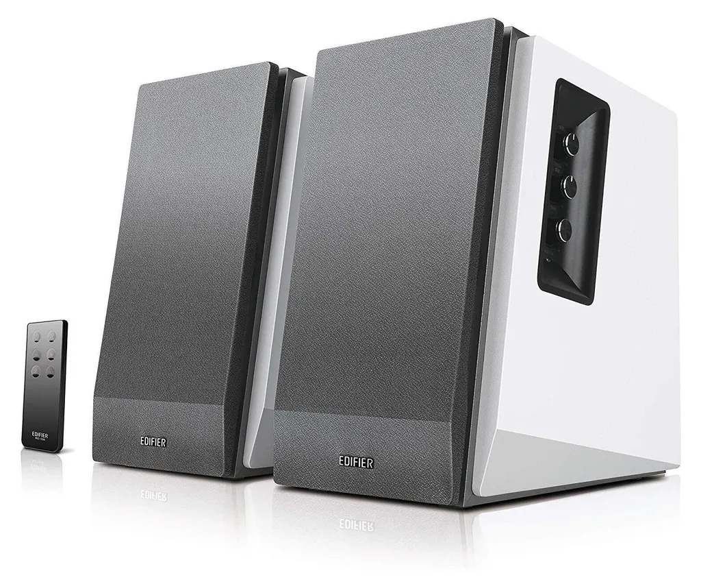 Edifier R1700BT Enceintes Bluetooth avec Tweeter Dôme Soie Argent 66W