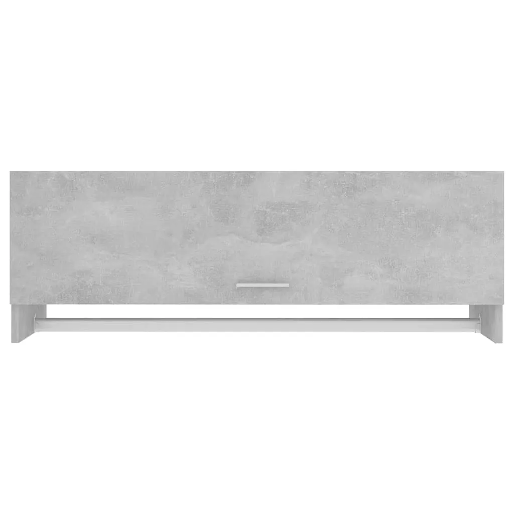 Meuble de rangement 100 cm pour studio et entrée décor gris béton chic