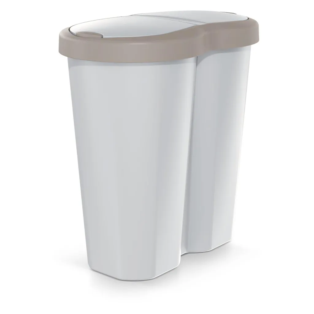 Poubelle 40L Compacta R Duo contre les odeurs à double couvercle