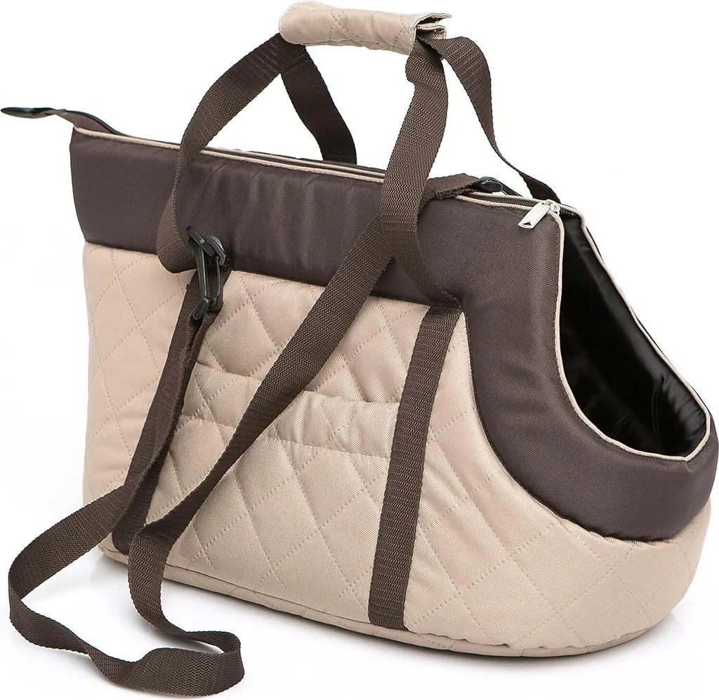 Borsa Trasporto Cani 8kg 50x25x27 cm OEKO-TEX | Trasportino Morbido