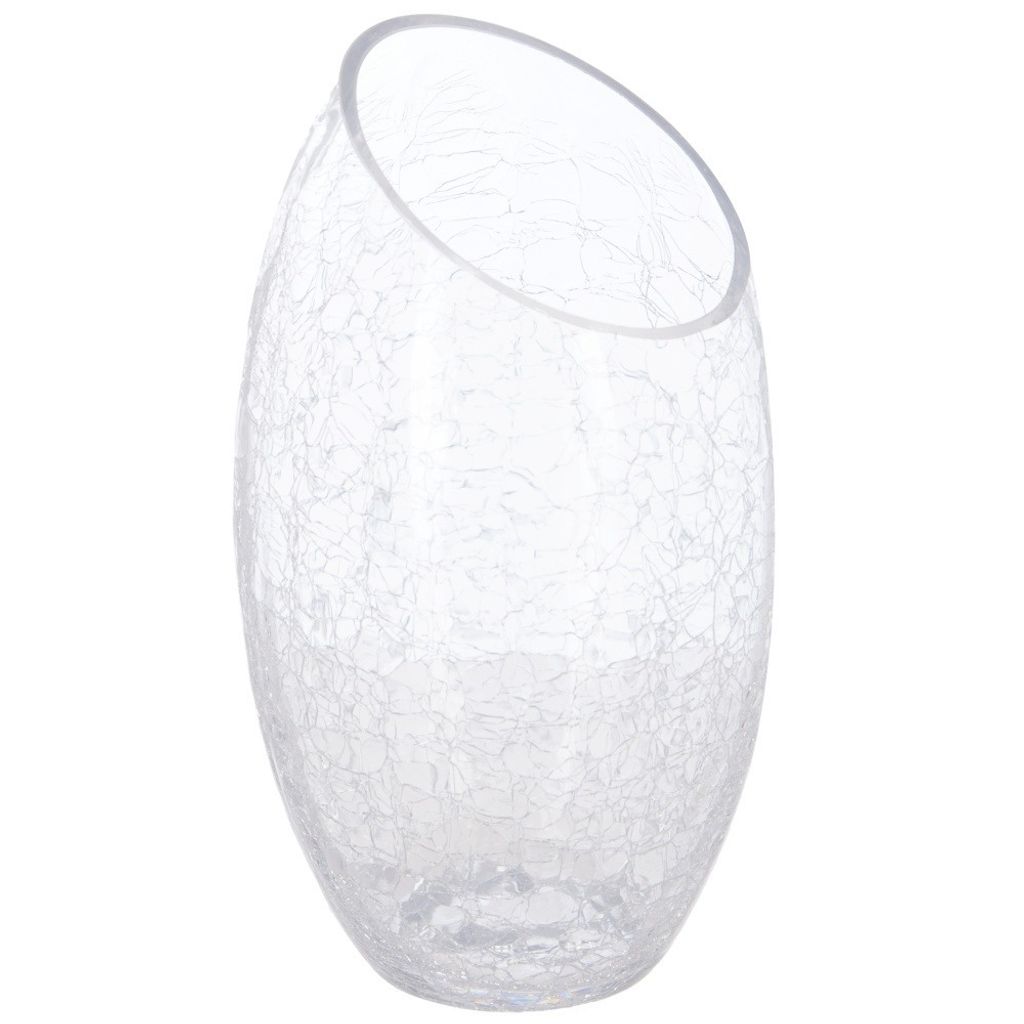 Bombierte vase craquelé-glas h23cm - Atmosphera créateur d'intérieur