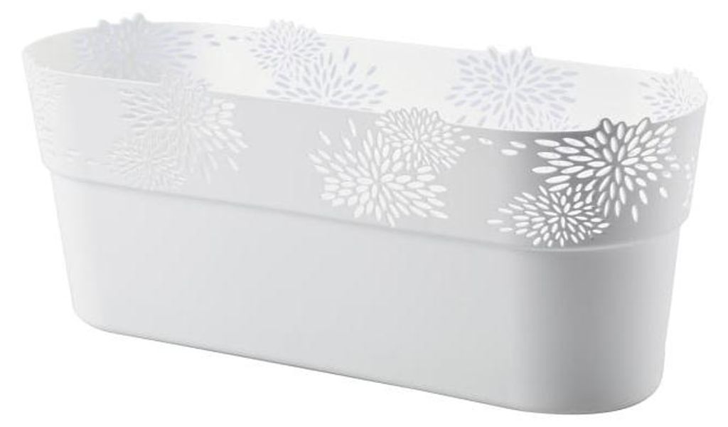 Ovale Schale Aster 32 Cm Weiss
