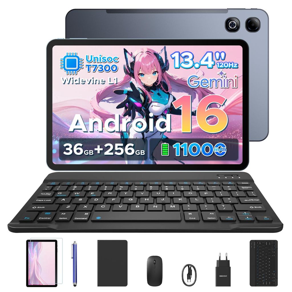 DOOGEE U13 Pro Tablet Android 16, 13,4 Zoll, 36 (6+30) GB + Produktbild 