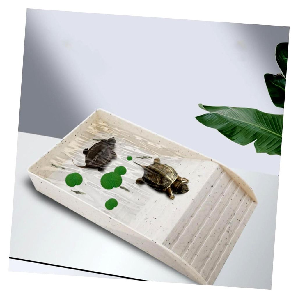 Sonnenplattform für Schildkröten aus Kunststoff, stabil und langlebig, mit Rampe für Aquarien und Terrarien zum Sonnen und Klettern