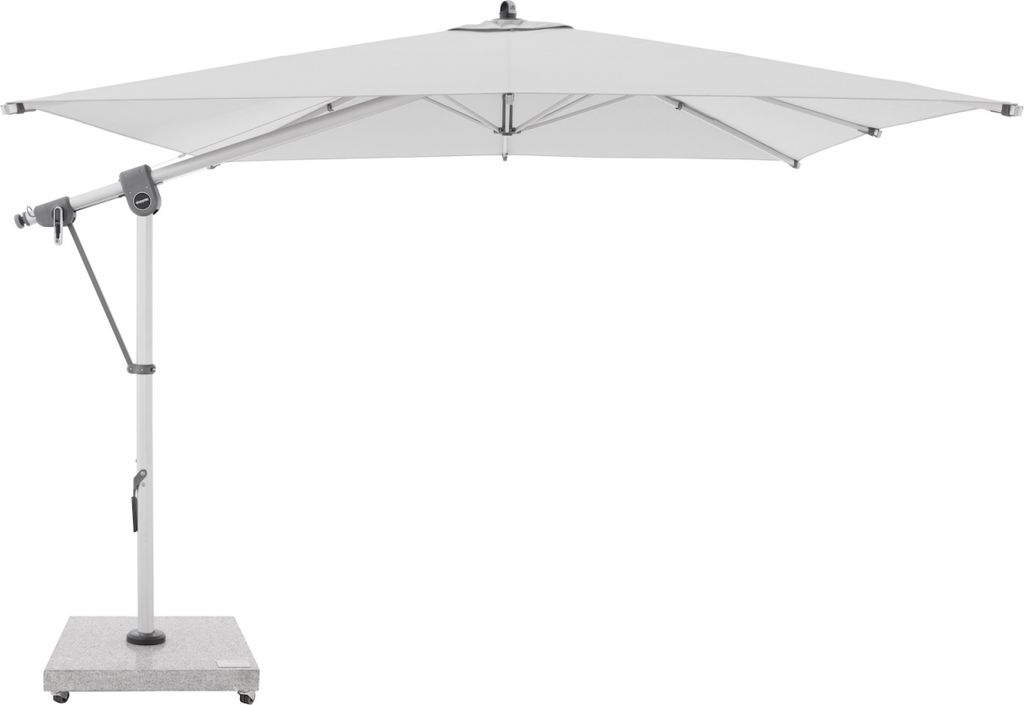Doppler Expert 300 x 300 cm Pendelschirm Sonnenschirm 8 Farbvarianten Ampelschirm 465247 T827 Hellgrau