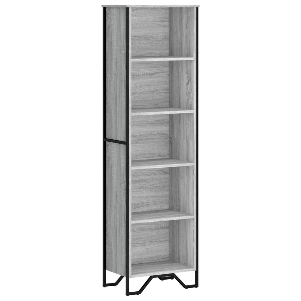 vidaXL Knihovna Grey Sonoma 50x31x169 cm Materiál na bázi Obrázek produktu 