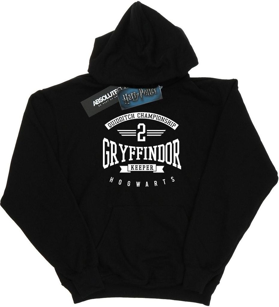 Harry Potter - "Gryffindor Keeper" Kapuzenpullover für Damen BI8695 (M) (Schwarz)