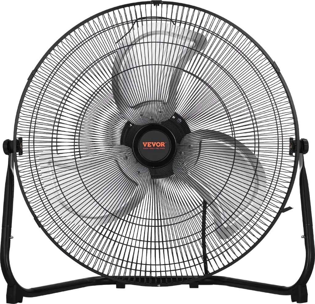 VEVOR Lot de 2 Ventilateurs de Sol Industriels 4800 CFM Inclinaison 360°