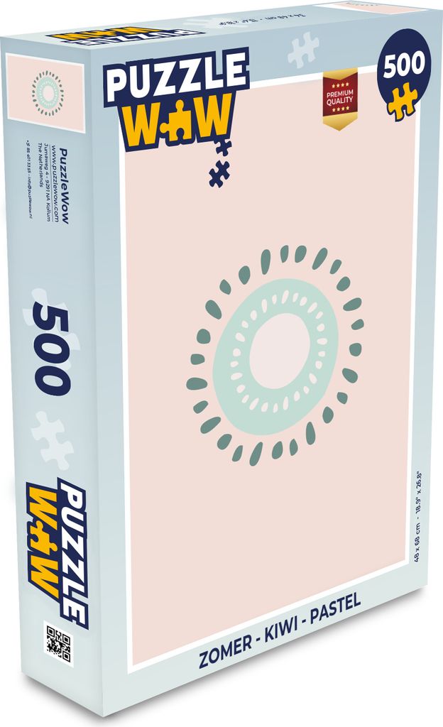 MuchoWow Puzzle 500 Teile Sommer - Kiwi - Pastell - Denken - Spiel - Toy