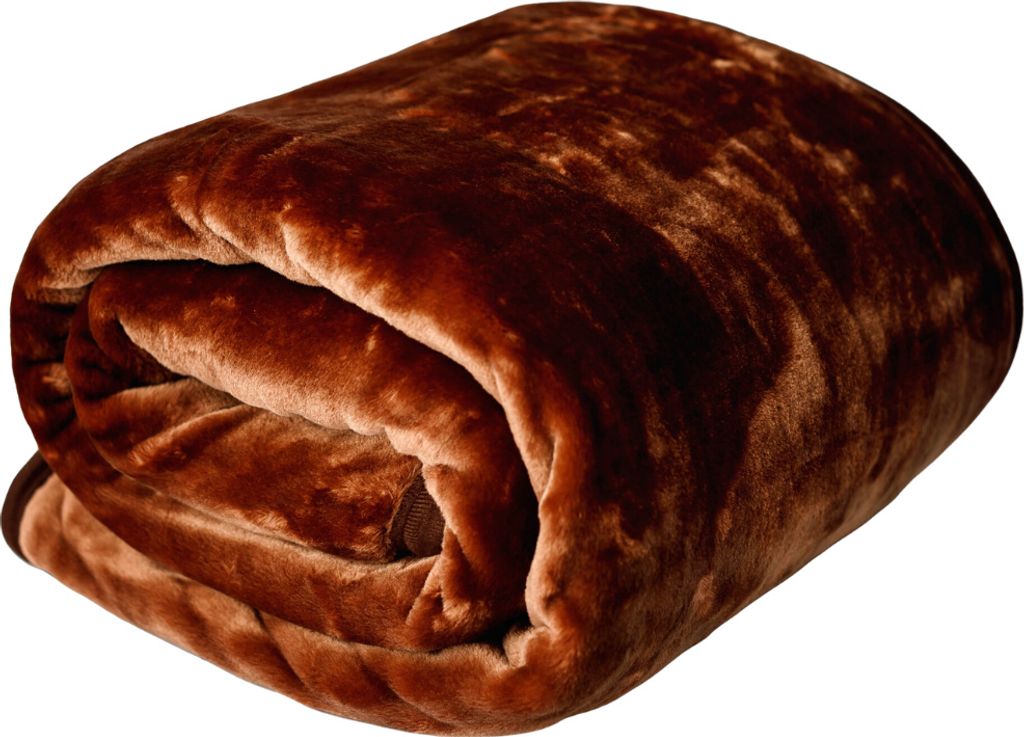 HappyBed - 150x200 cm - Waschbare Bettdecke ohne Bezug - Bedruckte Bettdecke ohne Bezug - Bettwäsche - Braun