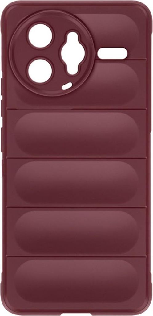 Avizar, Hülle für Xiaomi Poco F7 Pro / F7 Ultra Silikon mit Reliefstruktur, Weinrot