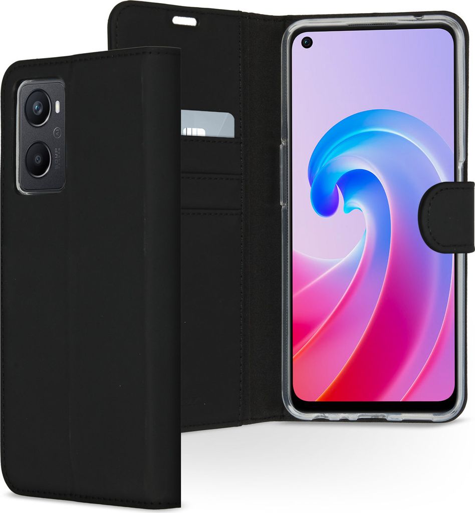 Accezz Wallet TPU Klapphülle Oppo A96 5G - Schwarz