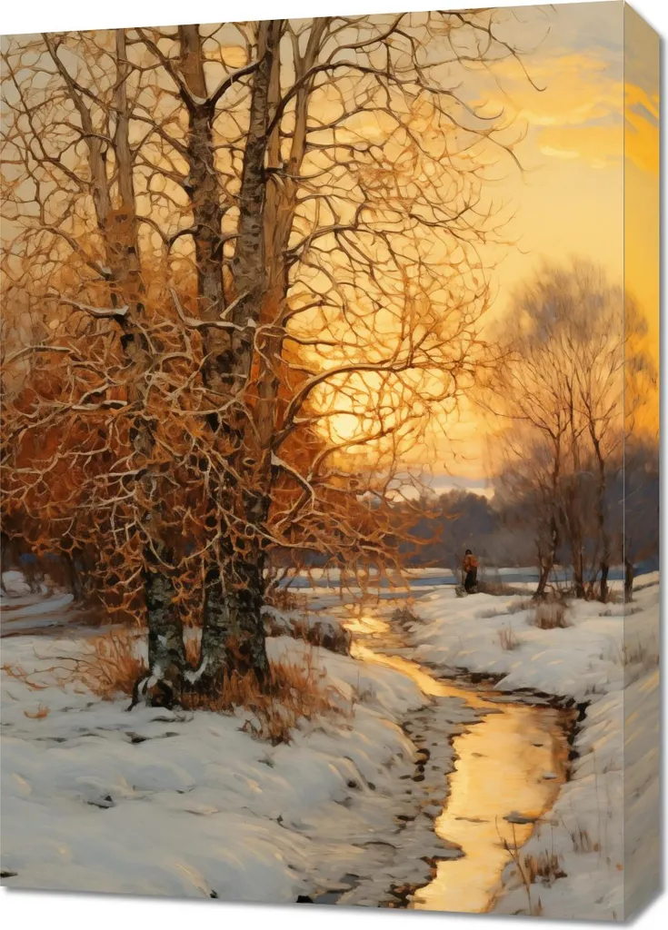 Tableau L'aube 50x70 cm - Idéal pour créer une ambiance zen en chambre