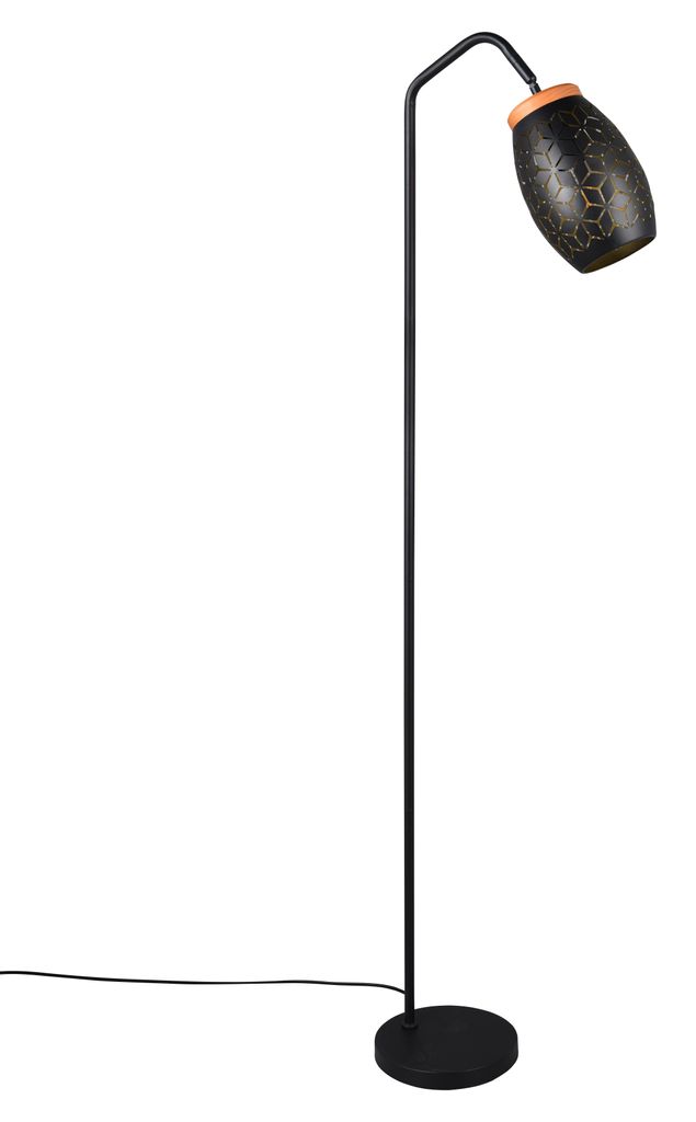 Reality Leuchten stojací lampa BIDAR, 22x147 cm, černá Obrázek produktu 