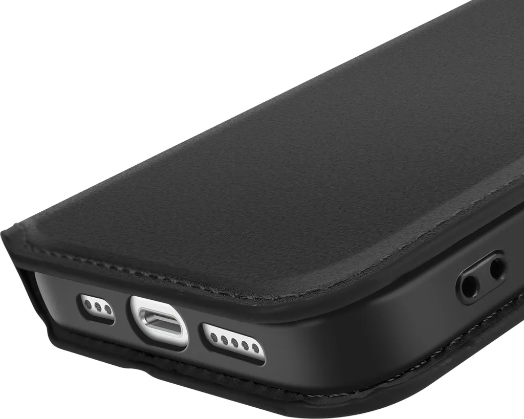 Cover iPhone 16e Avizar a Libro con Porta Carte - Nera Antiurto - 5