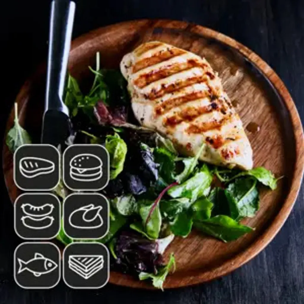 Tefal OptiGrill+ GC717D Gril Intelligent 6 programmes Acier Inoxydable - 7