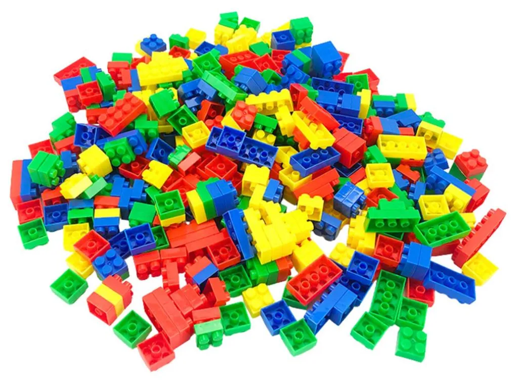Briques spatiales 126 pièces multicolores avec boîte de rangement - 2