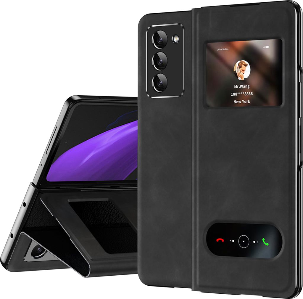 Etui mince en cuir pour Samsung Galaxy Z Fold 2 5G, avec Image du produit 