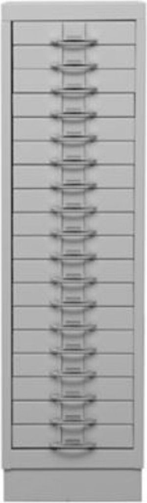 Schubladenschrank Swan | 18 Schubladen | DIN A4 | HxBxT 105x30x40cm | Grau