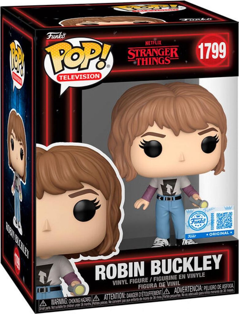 Stranger Things Robin Buckley Flashlight POP! Vinyl Figur 9 cm Exclusive