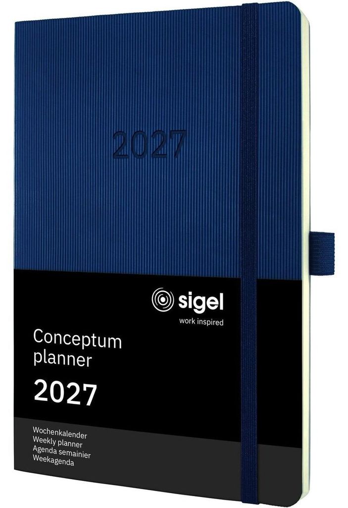 Wochenkalender Conceptum 2027 Softcover dunkelblau 400 Produktbild 