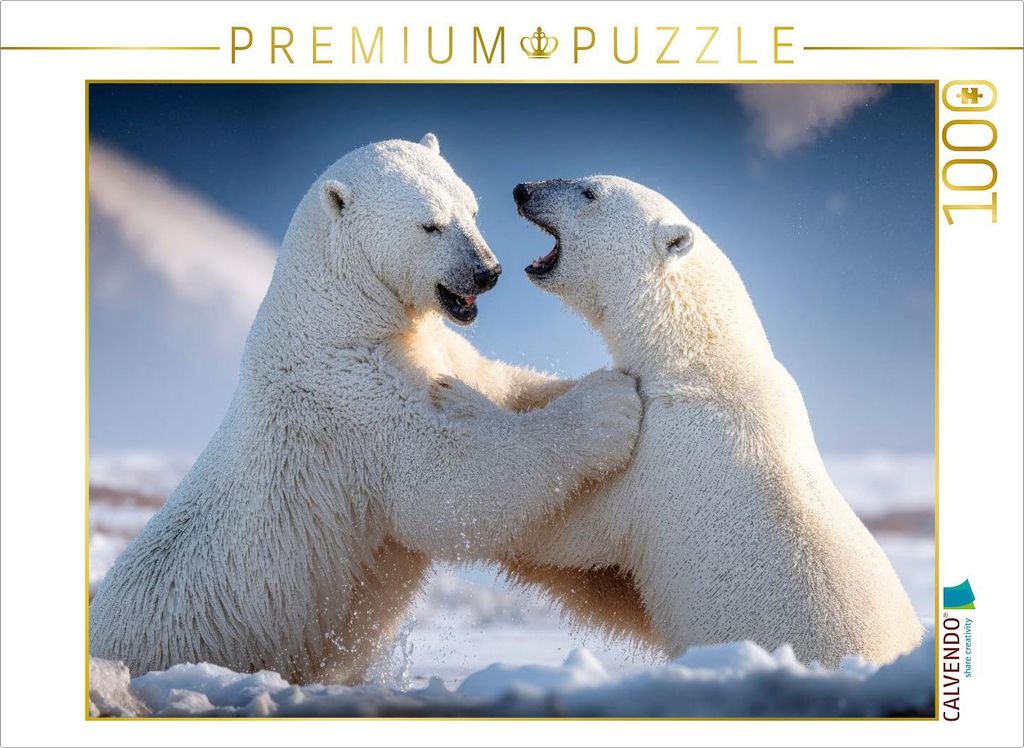 CALVENDO Puzzle Ein ritualisierter Kampf | 1000 Teile Lege-Größe 64x48cm Foto-Puzzle für glückliche Stunden